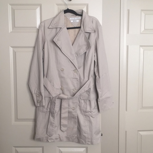 Tommy Hilfiger Jackets & Blazers - Tommy Hilfiger Double Breast Khaki Trench Coat XL